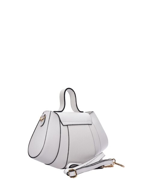 Noémie witte leren handtas - 17x26x7 cm
