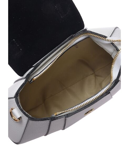 Noémie witte leren handtas - 17x26x7 cm