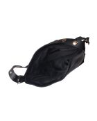 Bandolera Zoe de piel negra - 34x28x12,5 cm