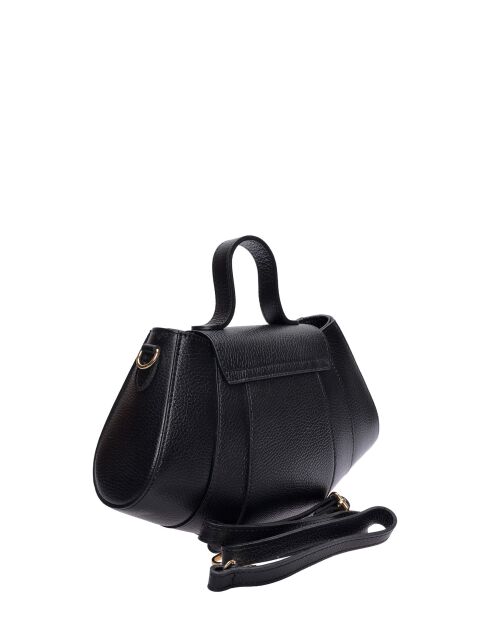 Bolso Melissa de piel negra - 17x26x7 cm