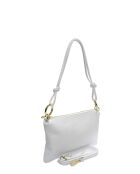 Bandolera de piel Mélina blanca - 16x25cm