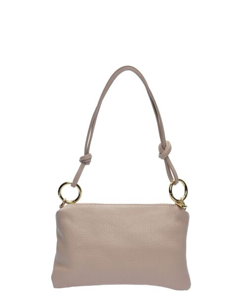 Elina poederleren schoudertas - 16x25cm