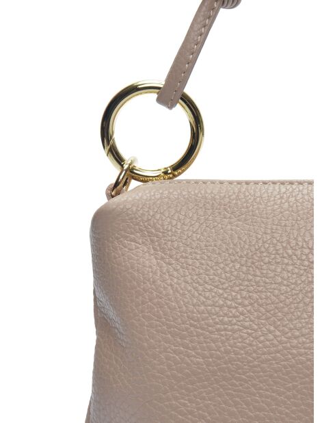 Elina poederleren schoudertas - 16x25cm