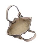 Bolso Gabriella de piel beige - 20x34x8 cm