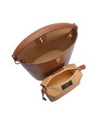 Bolso Serena de piel coñac - 23x22,5x15 cm