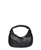 Hobo schoudertas in zwart Flavie leer - 10x20,5x6 cm