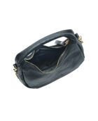 Hobo schoudertas in zwart Flavie leer - 10x20,5x6 cm