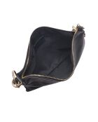 Sac bandoulière en cuir Sabrina noir - 25.5x35cm