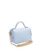 Bandolera de piel Cecilia celeste - 13x19x9 cm