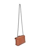 Borsa a tracolla Clarissa in pelle cognac - 16x21x8 cm