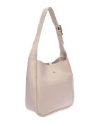 Borsa Theodora in pelle beige - 20,5x21x8 cm