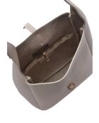 Borsa Theodora in pelle beige - 20,5x21x8 cm