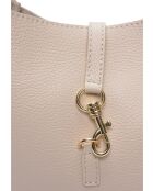 Borsa Theodora in pelle beige - 20,5x21x8 cm