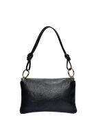 Bandolera Belladonna de piel negra - 16x25 cm