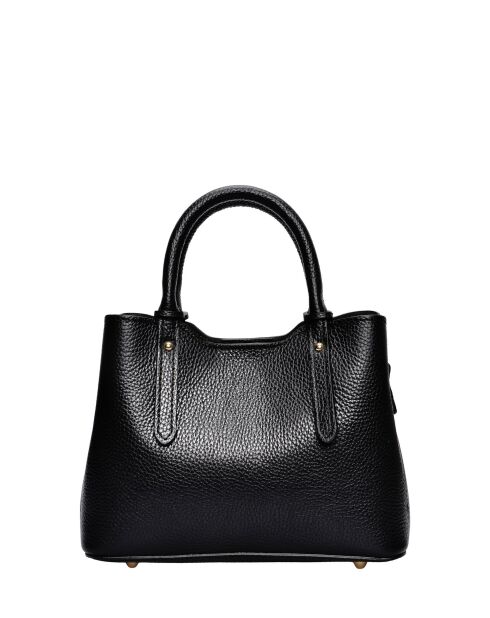 Bolso Celestina de piel negra - 16,5x22x11 cm