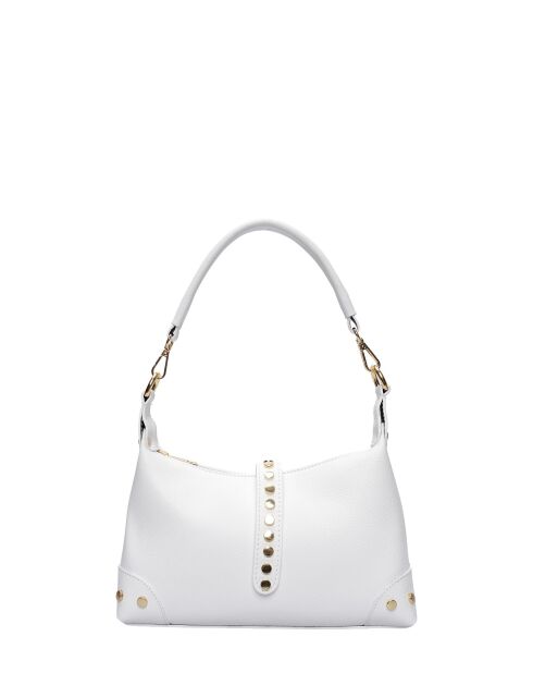 Bandolera Victoire de piel blanca - 17x28x7 cm
