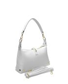 Victoire weiße Schultertasche aus Leder - 17x28x7 cm