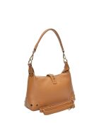 Sac bandoulière en cuir Althéa cognac - 17x28x7 cm