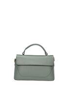 Handtasche Alicia aus mintfarbenem Leder - 12,5 x 21 x 8,5 cm