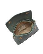 Handtasche Alicia aus mintfarbenem Leder - 12,5 x 21 x 8,5 cm