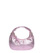 Mathilde roze leren hobotas - 10x20,5x6 cm