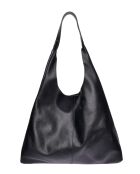 Sac Hobo en cuir Natalia noir - 33x43x10 cm