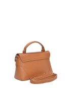Chiara Handtasche aus cognacfarbenem Leder - 12,5 x 21 x 8,5 cm