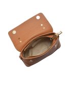 Chiara Handtasche aus cognacfarbenem Leder - 12,5 x 21 x 8,5 cm