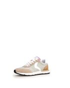 Lichtbeige/karamel leren sneakers van Storm