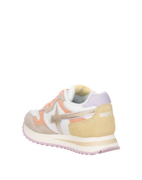 Sneakers Tally blanc poudre/bulle rose