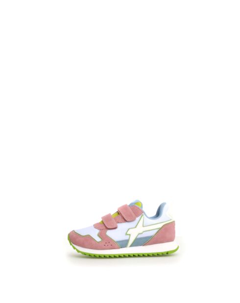 Sneakers en maille JET rose/blanc