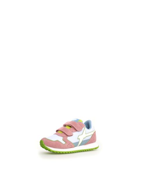 Sneakers en maille JET rose/blanc
