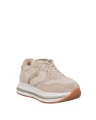 Sneakers Merry aus beigem Leder