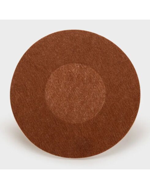 Cache tétons jetables 5 paires cacao