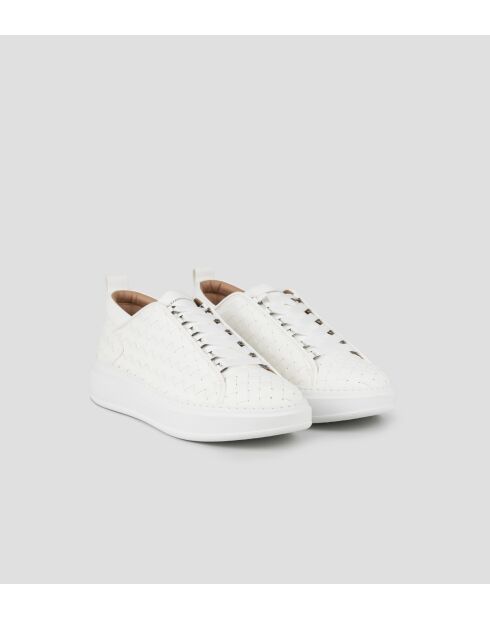Weiße Wembley-Ledersneaker