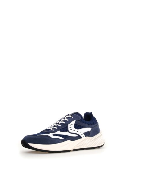 CLUB22 marineblauwe sneakers van indigoleer
