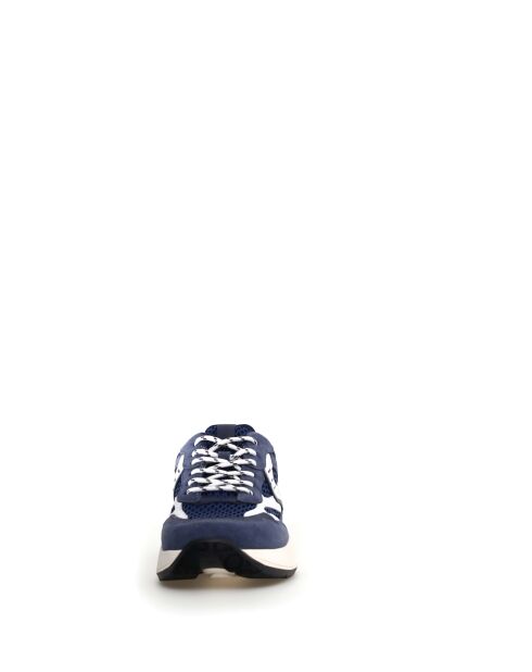CLUB22 marineblauwe sneakers van indigoleer
