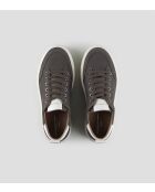 Sneakers Bond aus dunkelgrau/weißem Leder