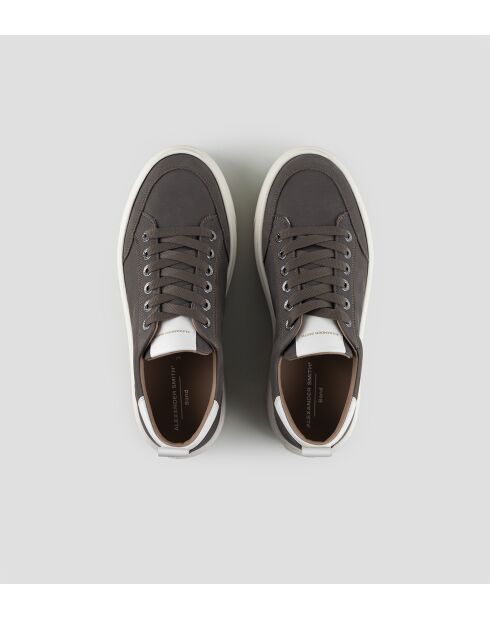 Sneakers Bond aus dunkelgrau/weißem Leder