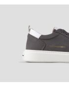 Sneakers Bond aus dunkelgrau/weißem Leder