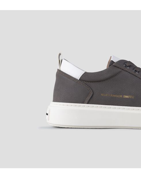 Sneakers Bond aus dunkelgrau/weißem Leder