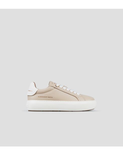 Sneakers Soho aus Leder in Beige/Weiß