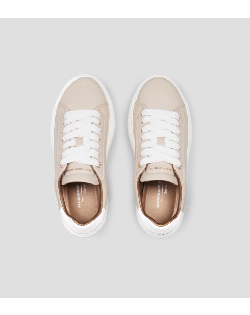 Sneakers Soho aus Leder in Beige/Weiß