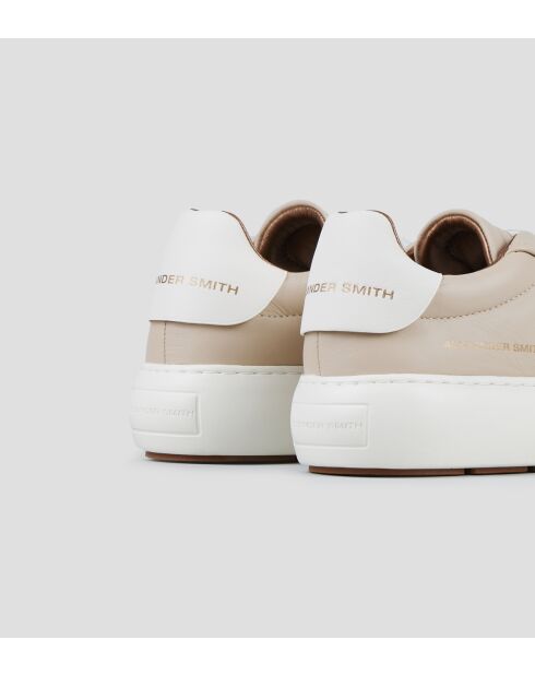 Sneakers Soho aus Leder in Beige/Weiß