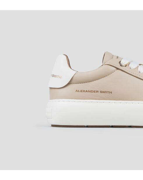 Sneakers Soho aus Leder in Beige/Weiß