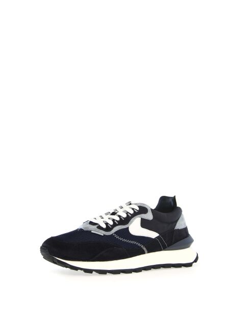 Sneakers en cuir Qwark bleu gris