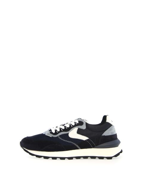 Sneakers en cuir Qwark bleu gris