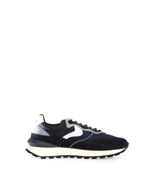 Sneakers en cuir Qwark bleu gris