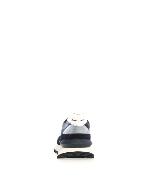Sneakers en cuir Qwark bleu gris