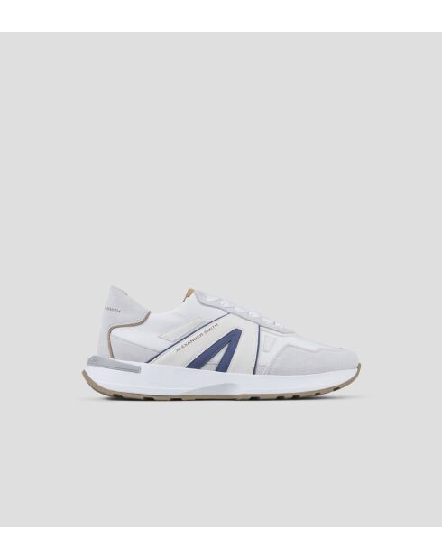 Sneakers Liverpool blanc moutarde/bleu